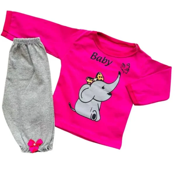Conjunto Bebê Menina Elefantinho - Imagem 2