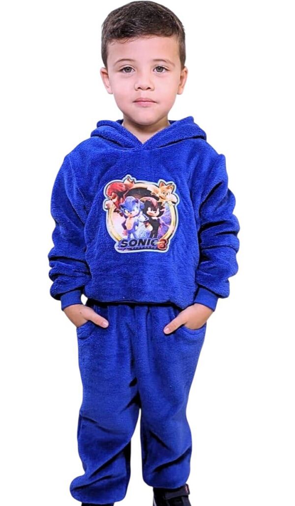 Conjunto Infantil Manga Longa Sonic Ultrasoft - Imagem 4