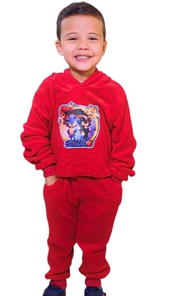 Conjunto Infantil Manga Longa Sonic Ultrasoft - Imagem 6