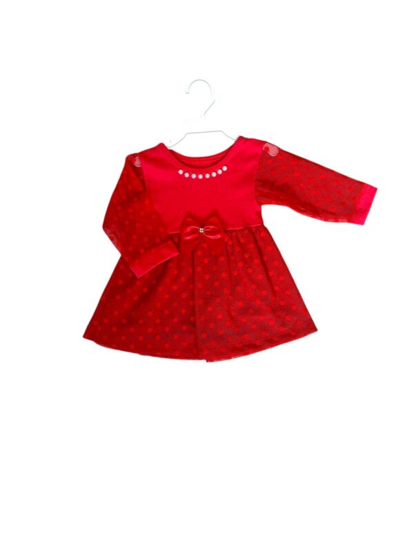 Vestido de Renda Manga Longa Baby